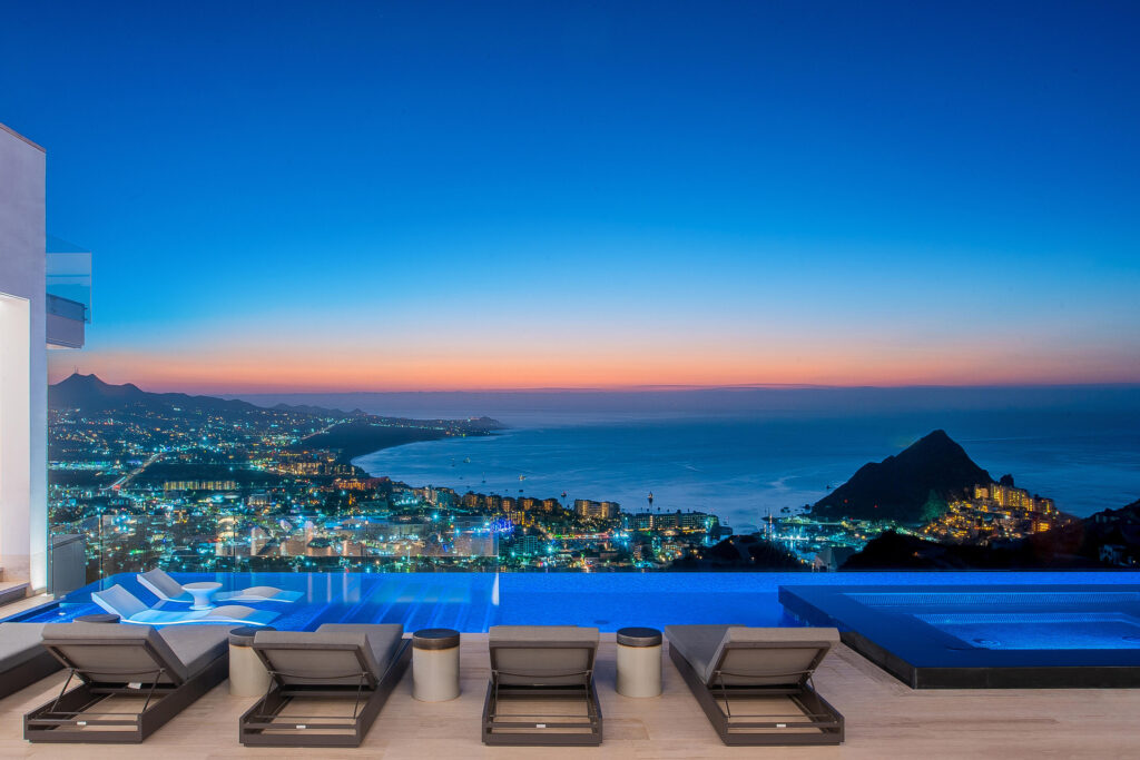 Los Cabos Luxury Pedregal Heights Villa Aurora is a quiet exploration of proportion, light, and horizon. Perched in Pedregal Heights at the highest point of in all of Los Cabos, the terrain opens to sweeping – 627 Camino del Cielo, Cabo San Lucas, BS