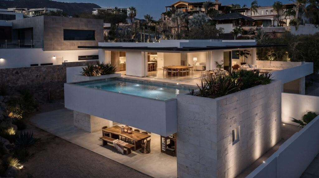 Los Cabos Luxury Cresta Del Mar Welcome to your future sanctuary in one of Cabo San Lucas' most prestigious gated communities, Cresta del Mar. This brand-new modern residence combines clean architectural lines, expansive open spaces, and breathtaking – 74, Casa Sofia, Cabo Corridor, Cabo Corridor, BS