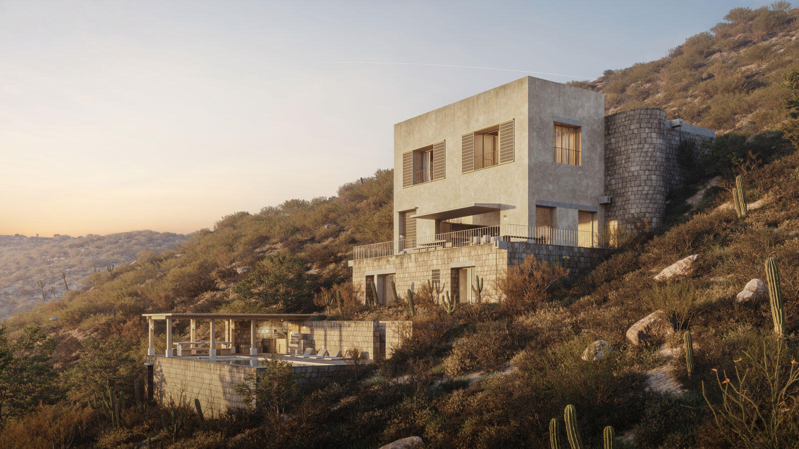 Los Cabos Luxury Pescadero ABOUT CASA PESCADEROElevated on a vantage point with unobstructed for sale