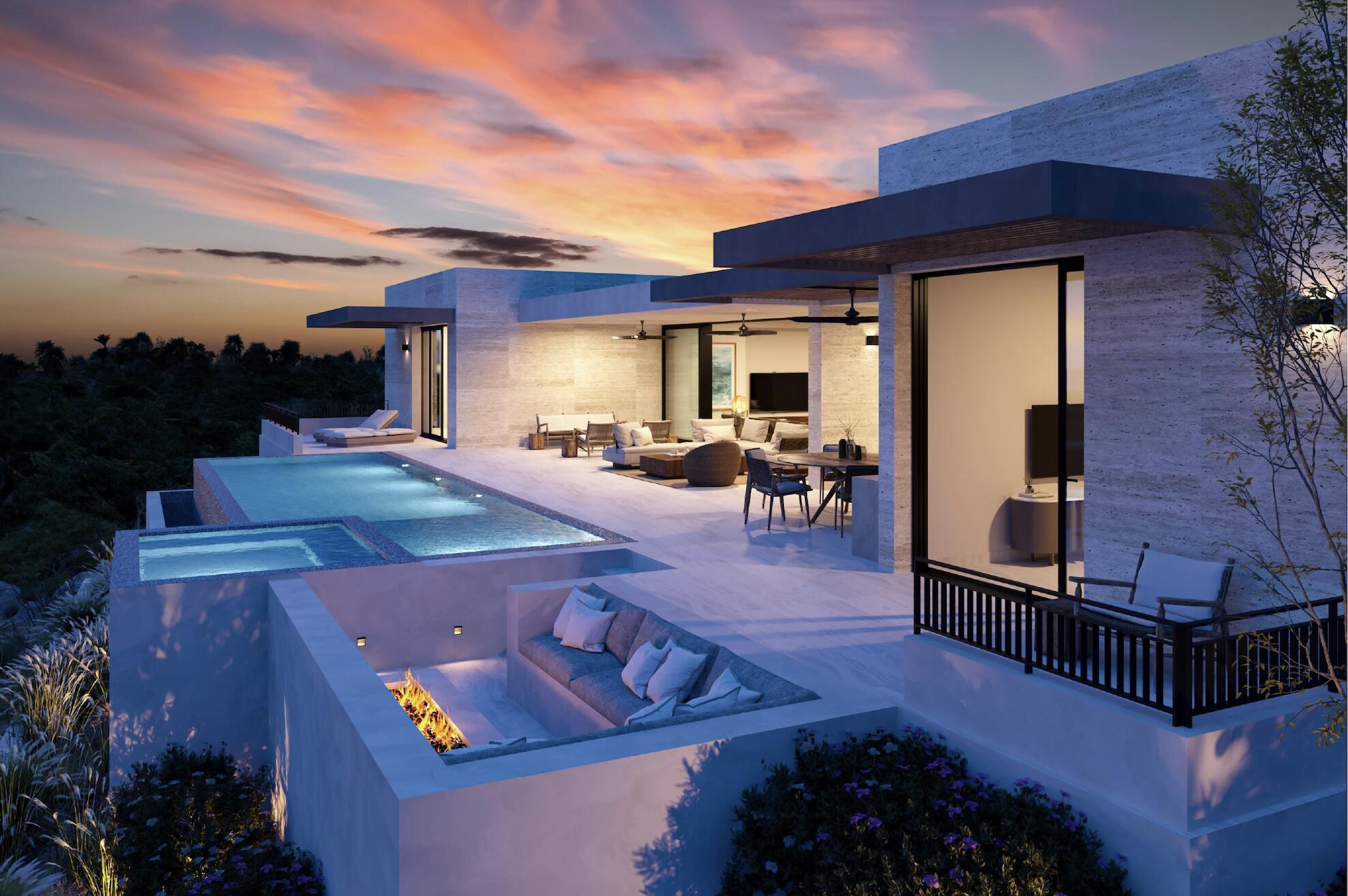 Los Cabos Luxury Section 19- Lavista-Laloma This elegant 4-bedroom residence, featuring maid's quarters and a spacious TV room, is a rare opportunity to own a beautifully designed, single-level home in the prestigious Querencia community, La Loma subdivision. Perfectly suited for families and elders seeking comfort and convenience, the home offers a seamless living experience with easy access around the community. Enjoy breathtaking canyon, mountain, and golf course vistas from the comfort of your new home. Located close to the main gate and exclusive beach club, this property provides easy access to resort-style amenities. Designed by renowned architect Jorge Gonzalez, who has crafted 7 exquisite homes in Querencia, this residence embodies sophistication, quality, and thoughtful architecture. There is a furniture package available, featuring Italian-line furniture, with pricing upon request. An upgrade to appliances with Sub-Zero and Wolf options is available for for sale