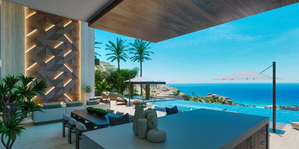 Los Cabos Luxury Section 1- Las Colinas A striking contemporary estate set atop the coveted Colinas hillside in Querencia, this new construction residence captures sweeping – Querencia Colinas 75, San Jose Corridor, San Jose Corridor, BS