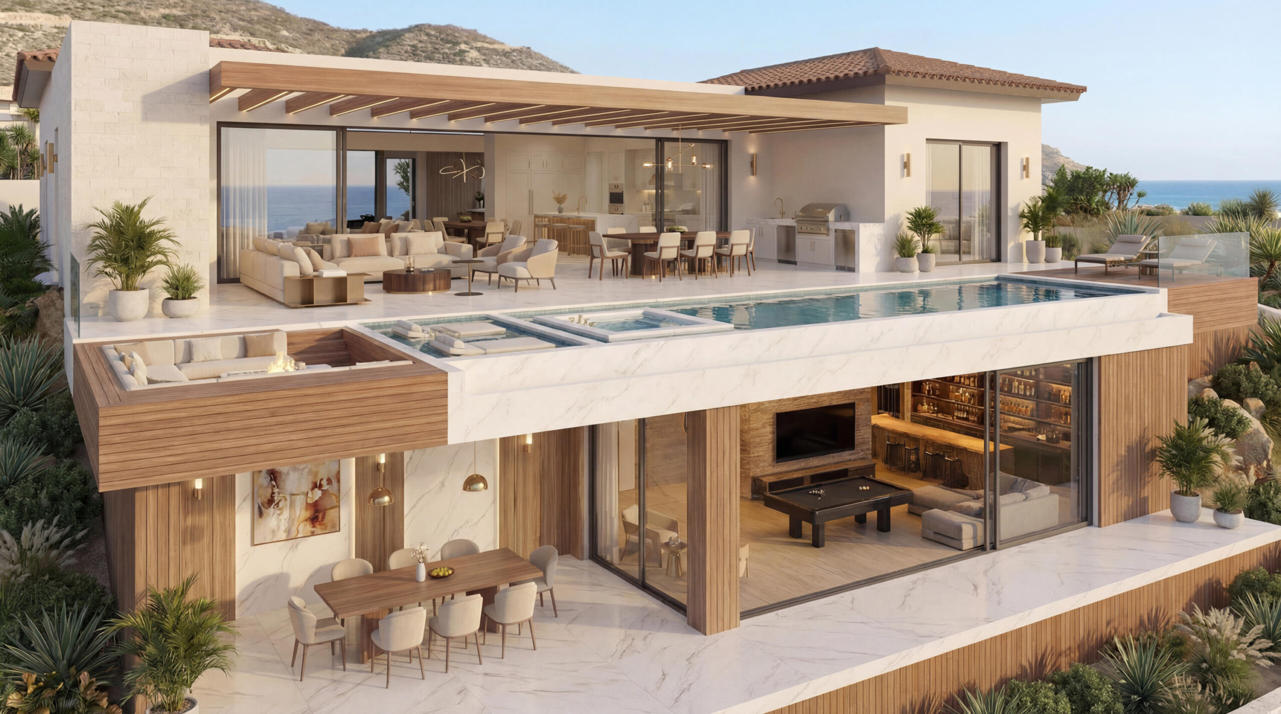 Los Cabos Luxury Coronado PLEASE WATCH THE VIDEO FIRST!Possibly the best location in Quivira at the end of the Cul De Sac looking directly at the pacific and the Quivira Golf Course. Amazing positioning zero blockage of for sale