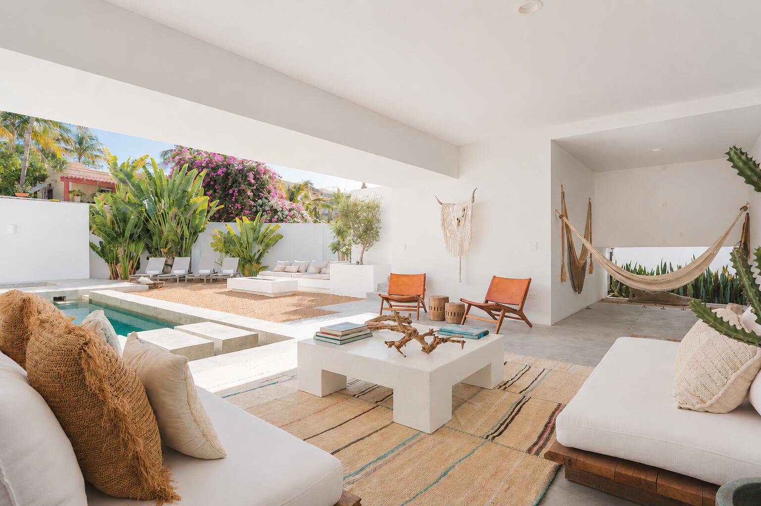 Los Cabos Luxury Costa Azul One of Baja's Most Distinctive Architectural Residences.Casa Margaux is not a typical home; it is a fully realized architectural hospitality concept.Designed with the sensibility of a boutique retreat, the villa seamlessly blends indoor-outdoor living, globally curated interiors, and one-of-a-kind design elements that create a truly immersive experience.More than a residence, Casa Margaux has positioned itself as a design-driven destination, appealing to a sophisticated, international audience seeking privacy, aesthetics, and meaningful experiences. Casa Margaux represents a compelling luxury real estate investment positioned at the intersection of design, lifestyle quality, and income potential. Located in the highly desirable Costa Azul corridor of San José del Cabo, the property combines architectural distinction, turnkey condition, and demonstrated rental performance with a disciplined, lifestyle-first operating approach. Airbnb's most Wish-Listed House in Baja California Sur.Supported by consistent seasonal demand, premium nightly rates, and a unique positioning within a low-inventory, beach-adjacent market, the villa delivers meaningful income generation without requiring full-time rental intensity. Its design-forward identity, walkable location, and flexibility for curated experiences further enhance its appeal across multiple demand segments.This balanced profile provides investors with a resilient and differentiated asset, offering attractive cash-flow characteristics, long-term value preservation, and the flexibility to enjoy personal use without compromising financial performance. Beyond traditional rentals, Casa Margaux also presents opportunities to expand revenue through wellness retreats, private events, and creative productions, reinforcing its multi-dimensional income potential.As both a refined lifestyle residence and a proven income-producing asset, Casa Margaux stands as a rare opportunity within the Costa Azul market, where limited inventory and strong demand continue to support long-term appreciation.This dual positioning is what makes Casa Margaux not only a residence, but a strategic lifestyle investment. – 35 Diamante, Pacific, BS