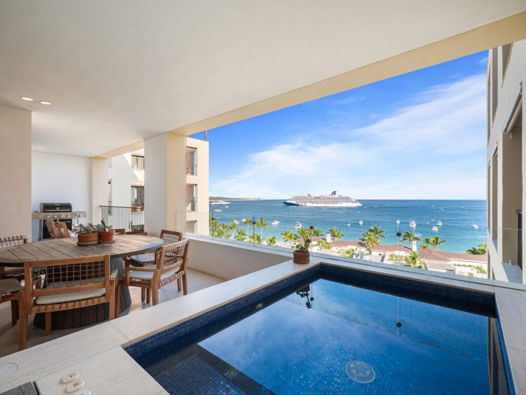 Los Cabos Luxury Hacienda Csl Residence 7-401 is a spacious 3-bedroom lock-off with a thoughtfully planned layout, located within the coveted 1 Homes Cabo, on the fourth floor of Building Seven, offering direct ocean – 1 Homes Cabo, Cabo San Lucas, BS